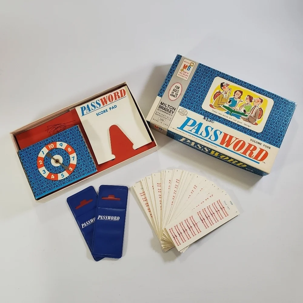 Password Game 1964 Vintage Board Game Classic Family Collectible